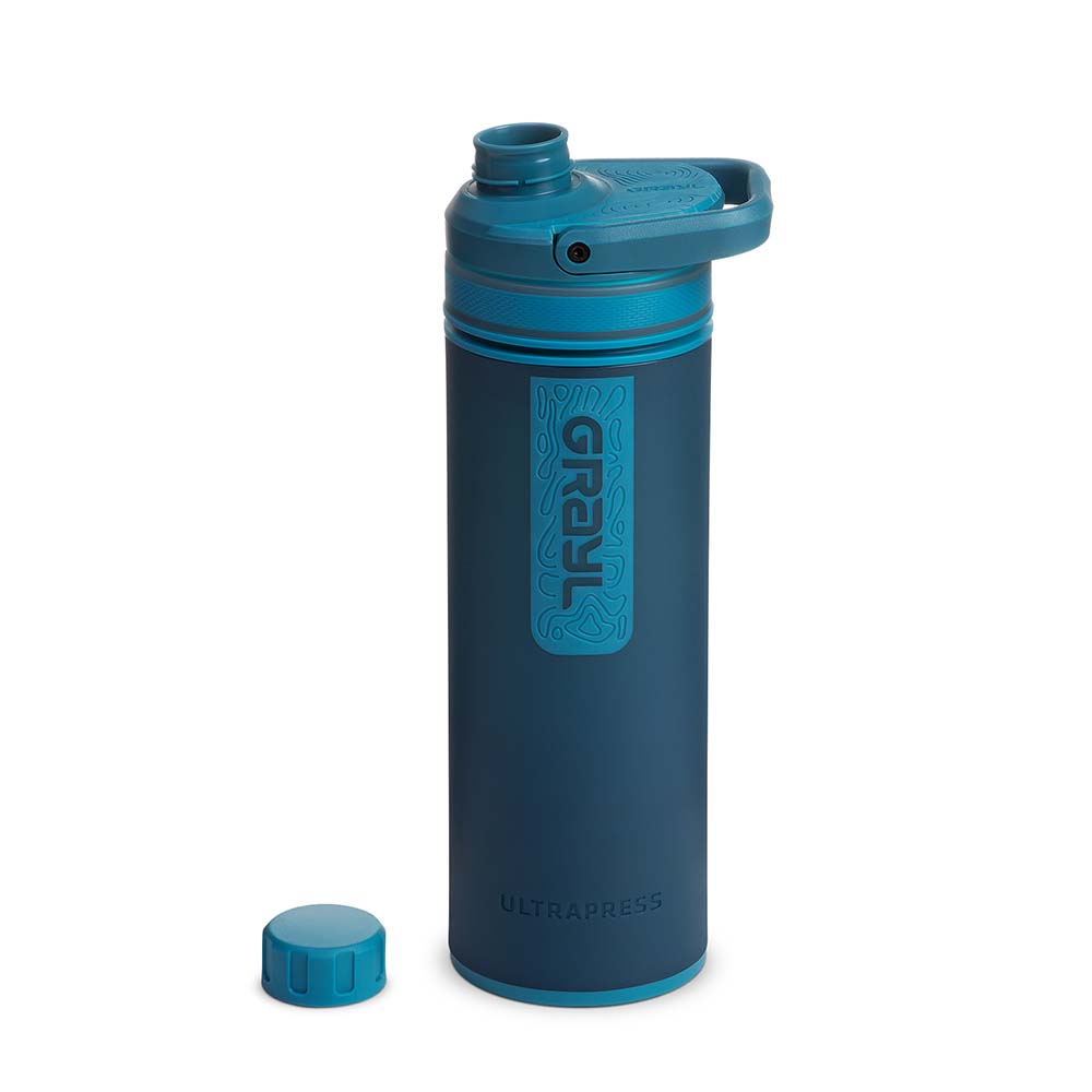 Grayl UltraPress Outdoor- & Reisewasserfilter, Forest Blue with 2 replacement filters