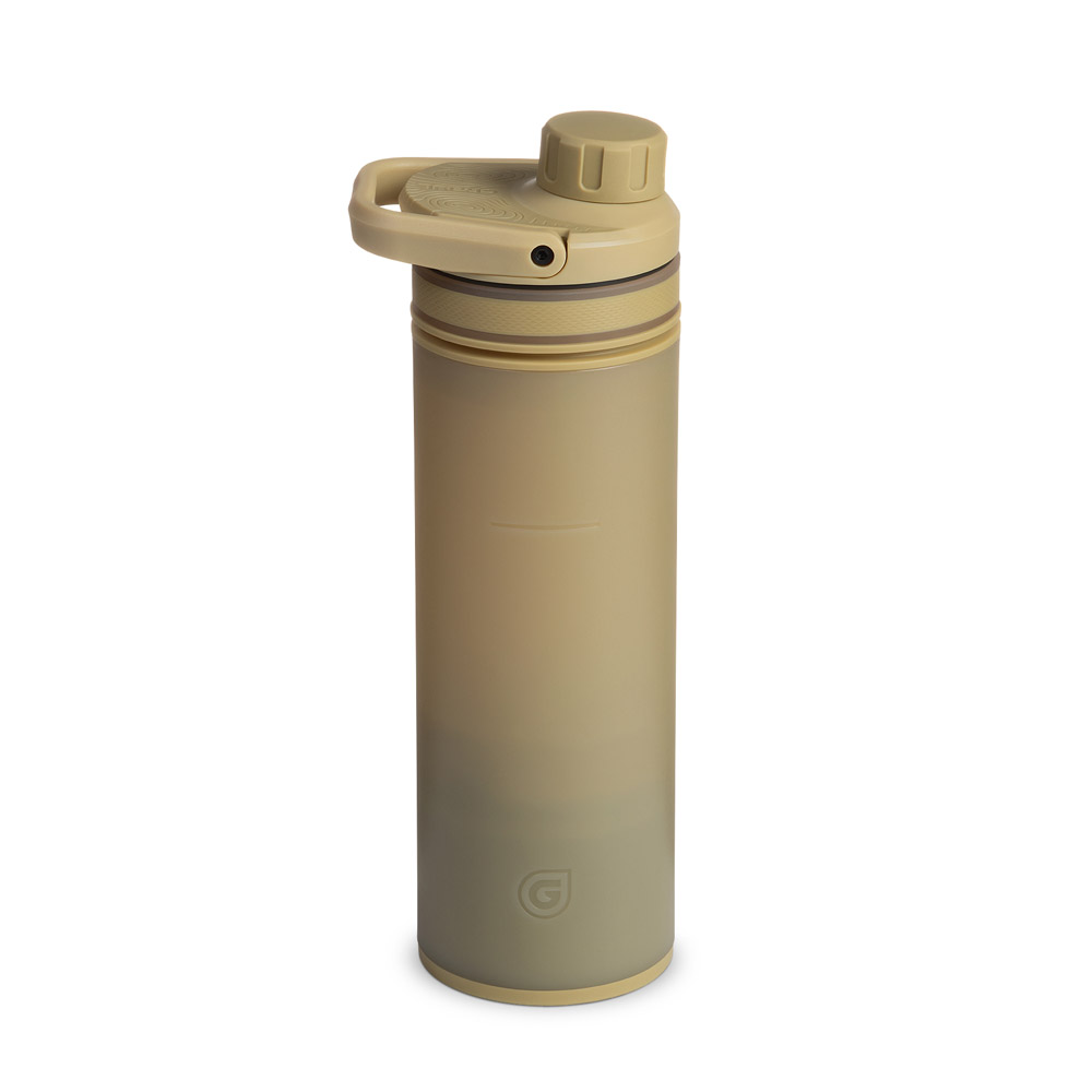 Grayl UltraPress Outdoor- & Reisewasserfilter, Desert Tan with 1 Replacement filter