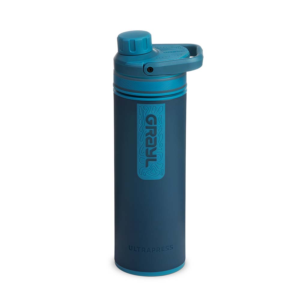 Grayl UltraPress Outdoor- & Reisewasserfilter, Forest Blue with 2 replacement filters
