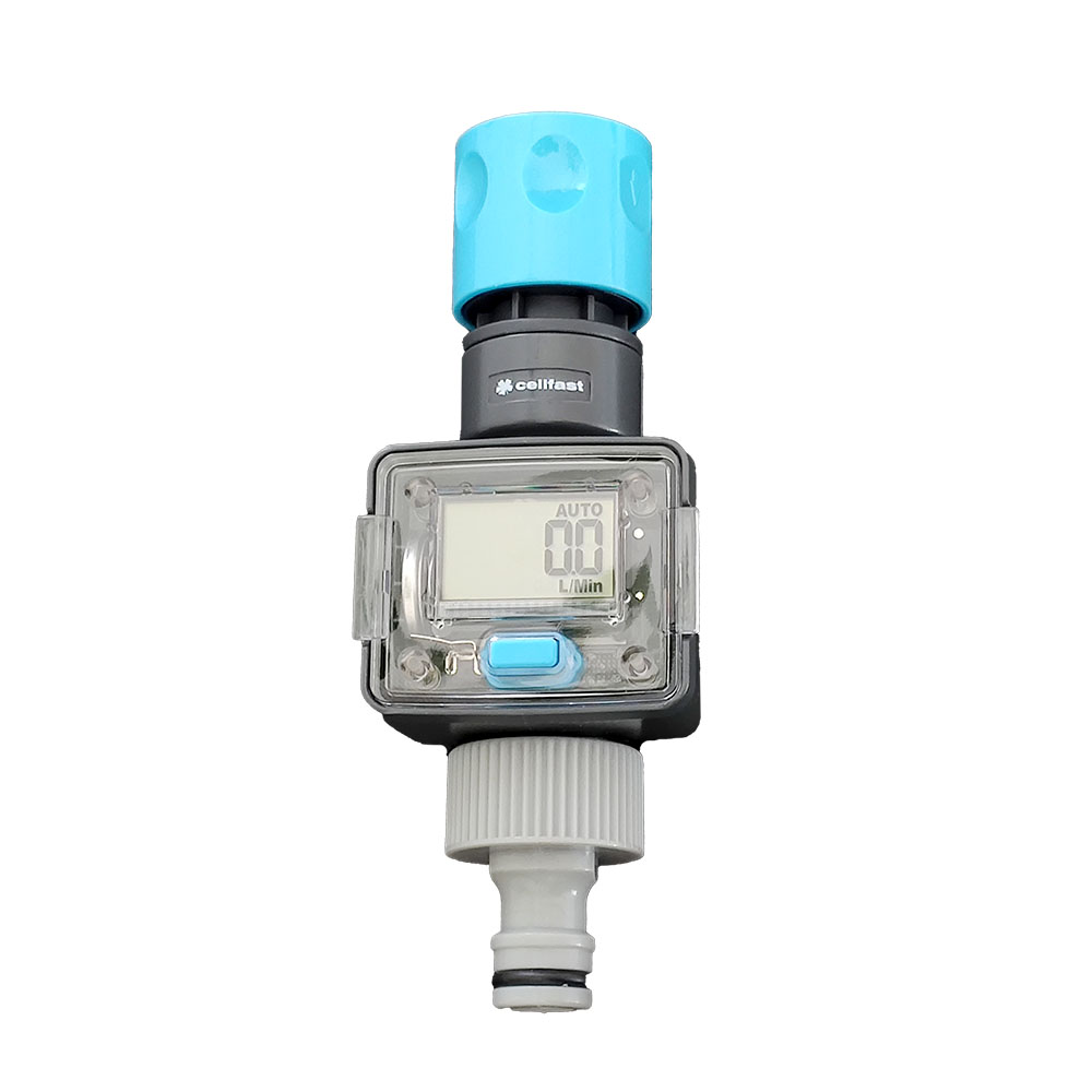 Flow meter for camper tap connections