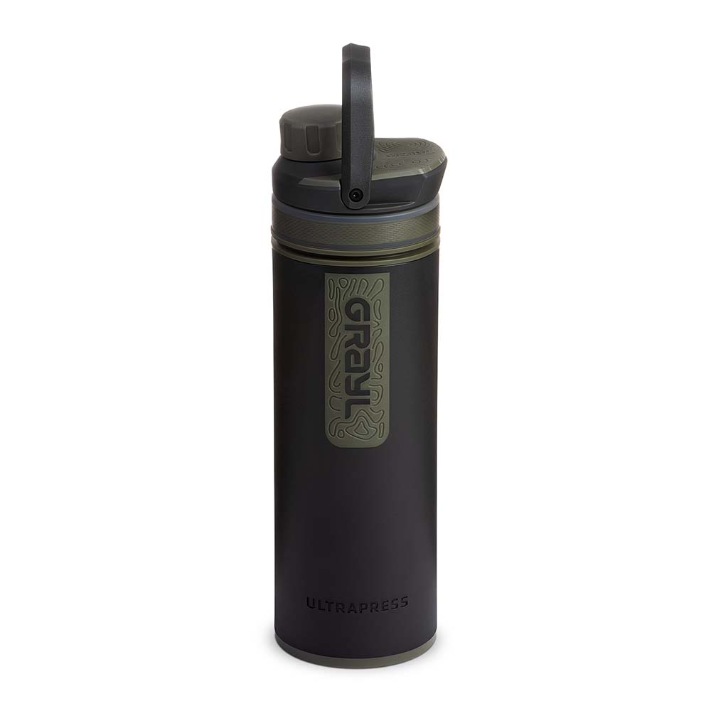 Grayl UltraPress Outdoor- & Reisewasserfilter, Covert Black mit 1 Ersatzfilter