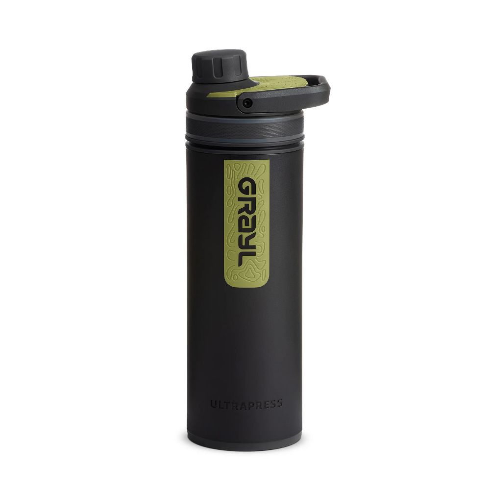 Grayl UltraPress Outdoor- & Travel waterfilter,  Black Camo with 2 Replacement filters