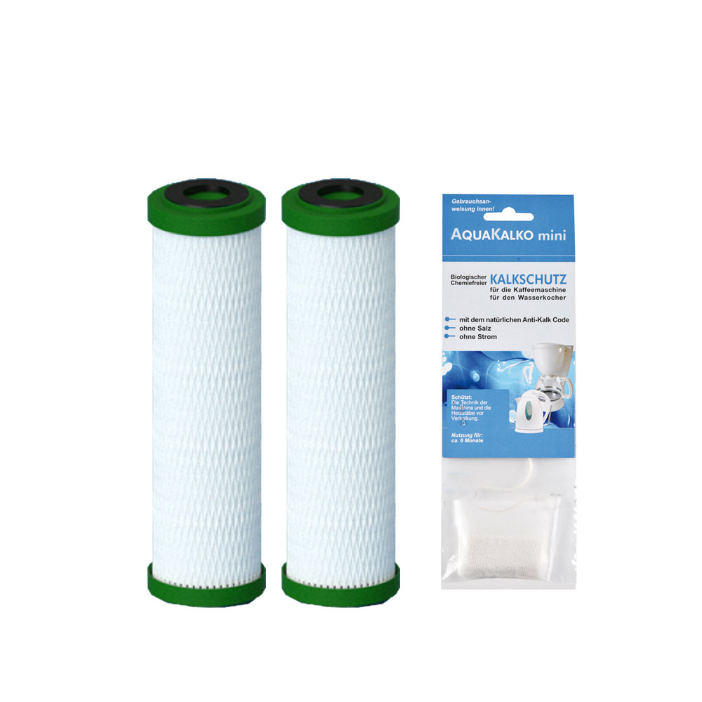 2x filter cartridge NFP Premium Carbonit & limescale protection for kettle / coffee machine