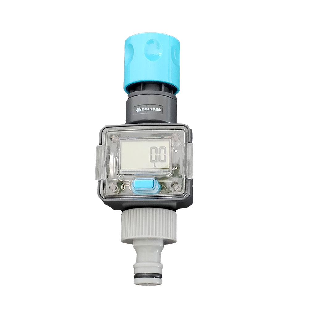 Flow meter for camper tap connections