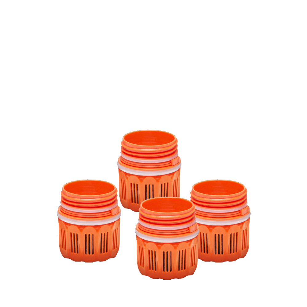 4x replacement filter cartridges for Grayl Ultralight outdoor and travel water filters