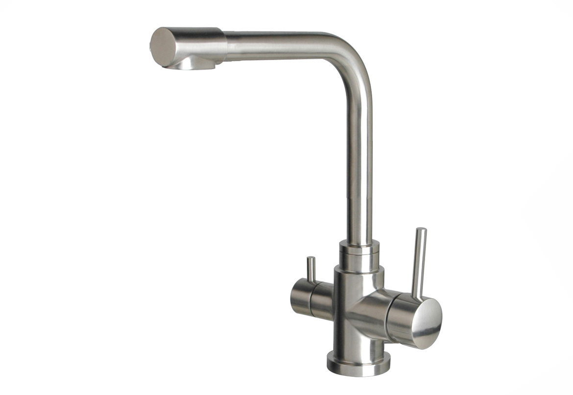 Design Stainless steel three-way faucet