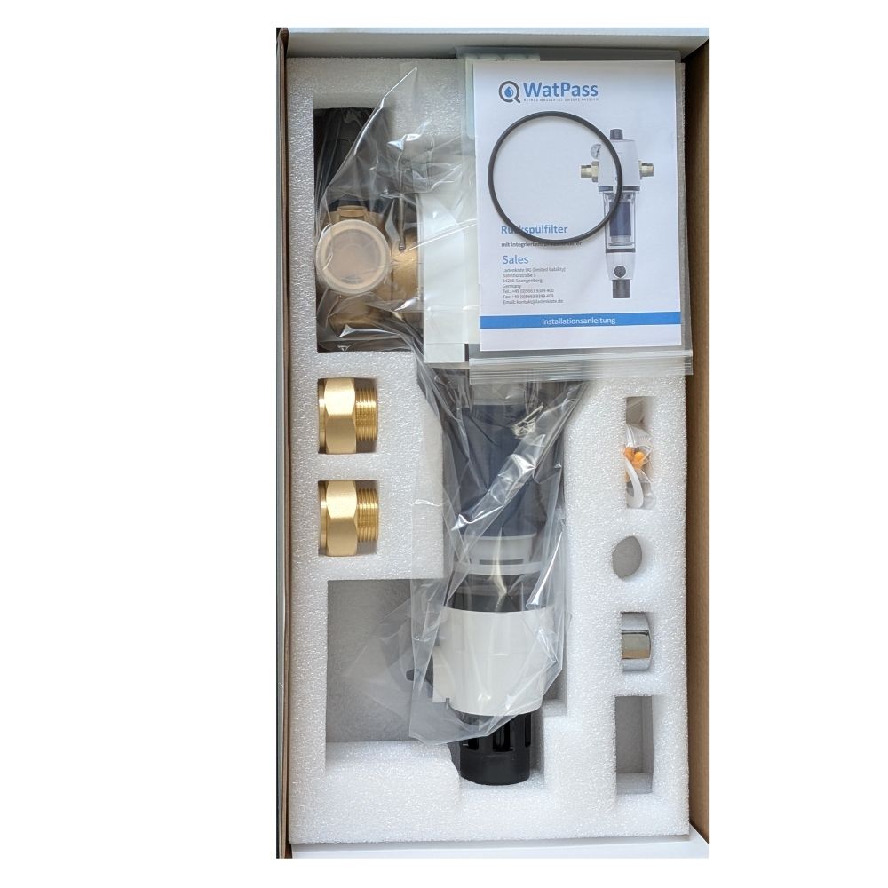 Backwash filter 1 "semi-automatic WatPass