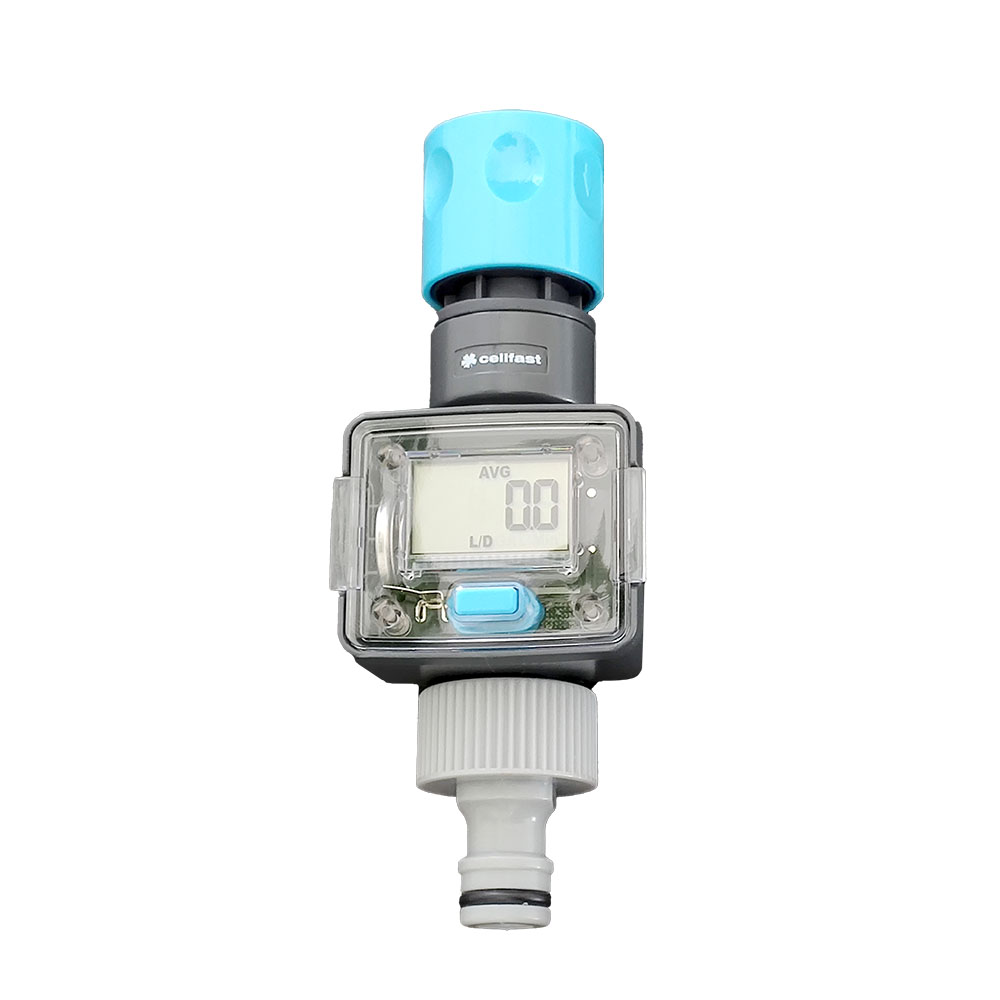 Flow meter for camper tap connections