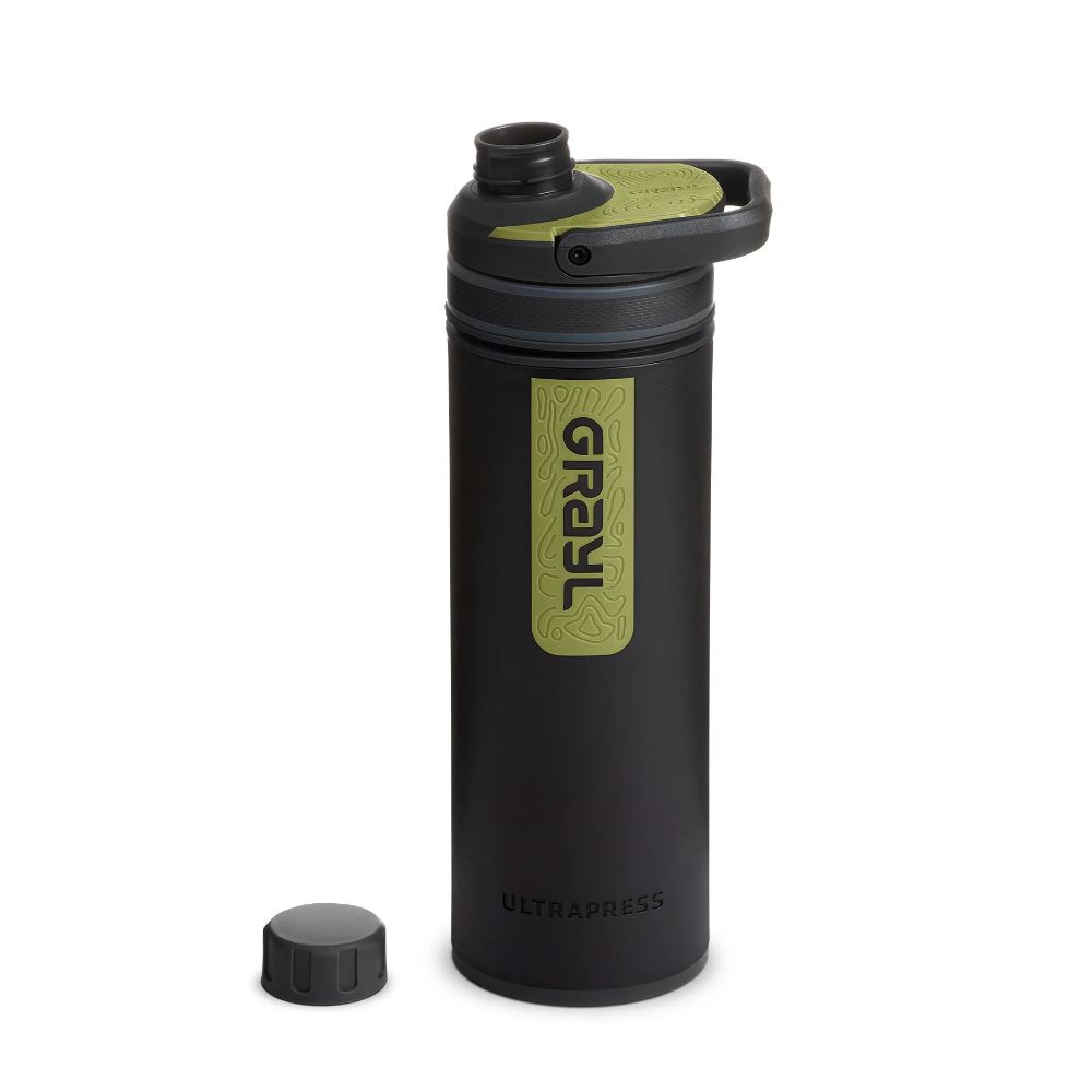 Grayl UltraPress Outdoor- & Travel waterfilter,  Black Camo with 2 Replacement filters