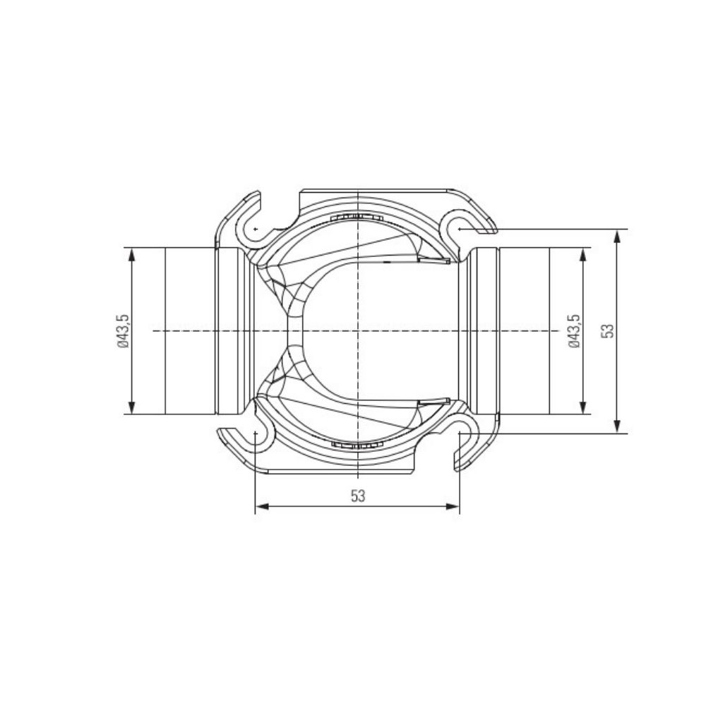 SYRLock flange DN 25