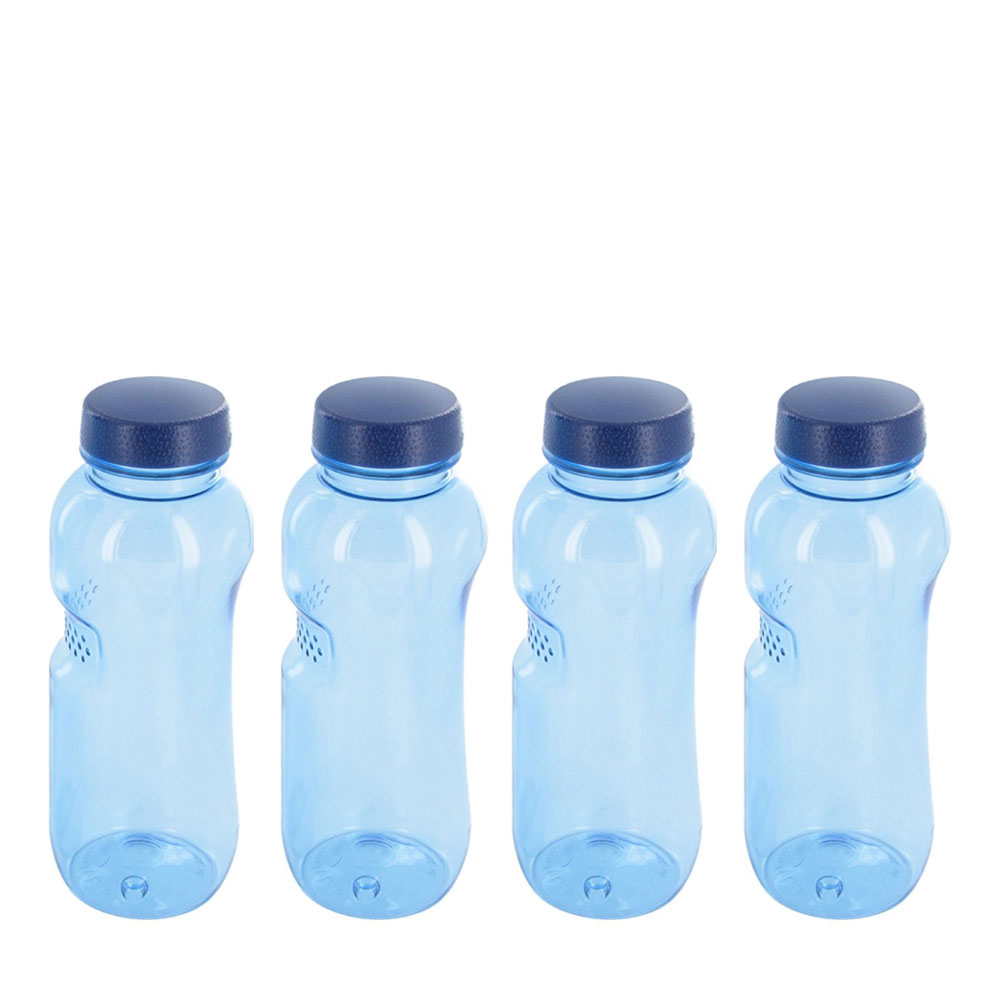 Set 4x Tritan Trinkflasche 0,5l mit Deckel