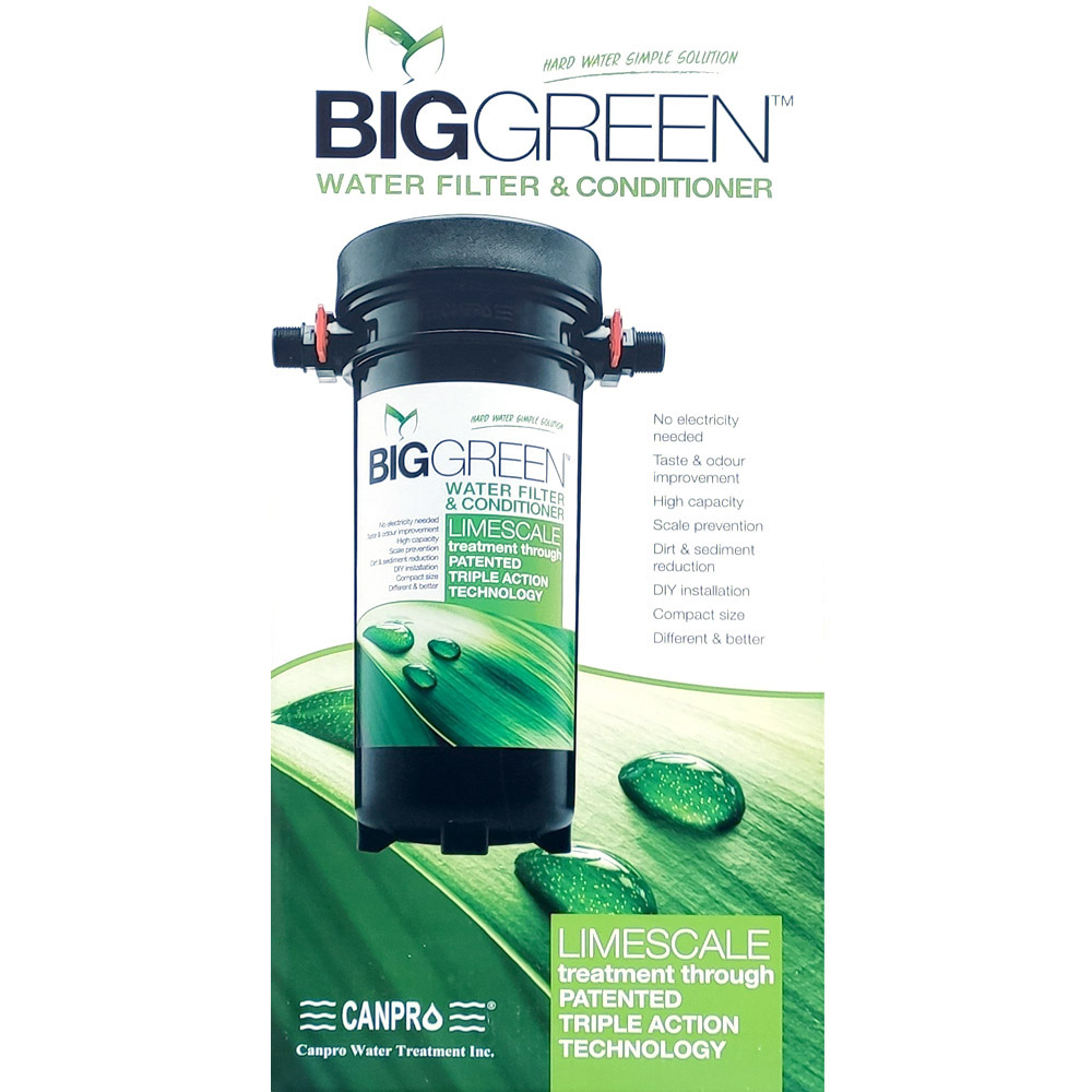 BIGGREEN limescale protection, sediment & activated carbon filter plant