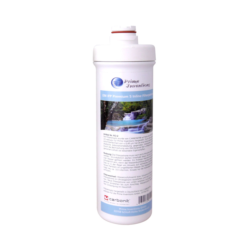 Water filter cartridge EM IFP Premium 5 AA Inline by Prime Inventions
