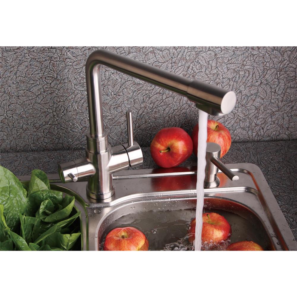 Design Stainless steel three-way faucet