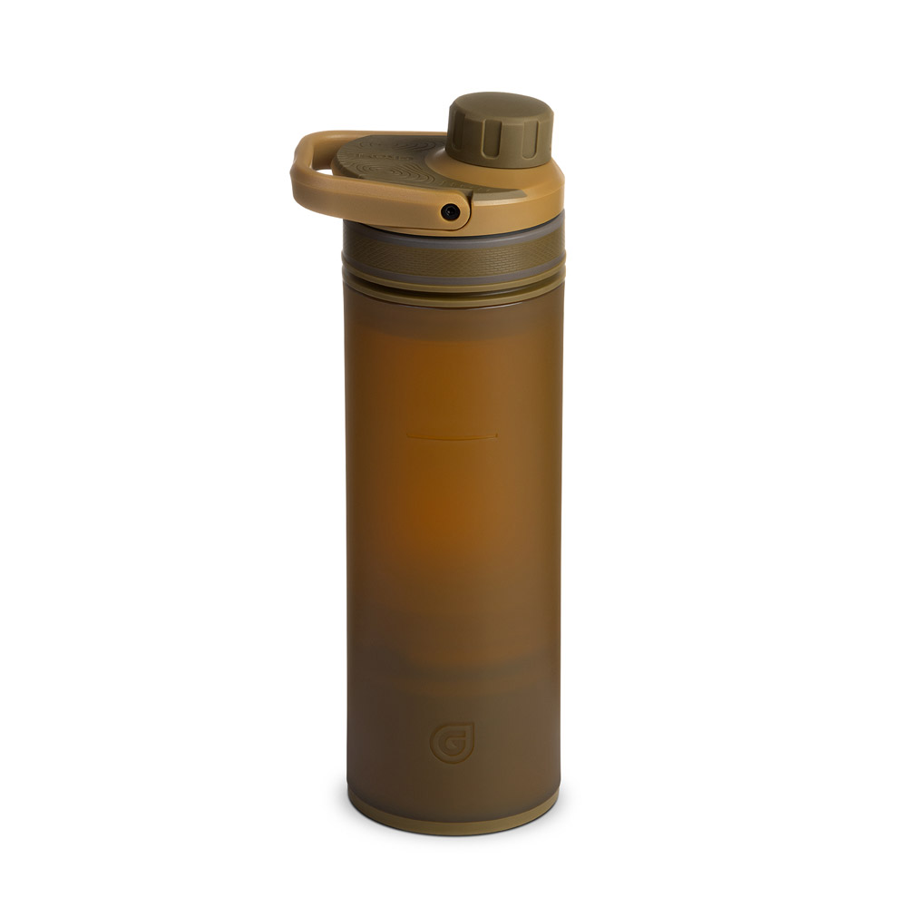 Grayl UltraPress Outdoor- & Travel waterfilter, Coyote Brown with 2 Replacementfilters