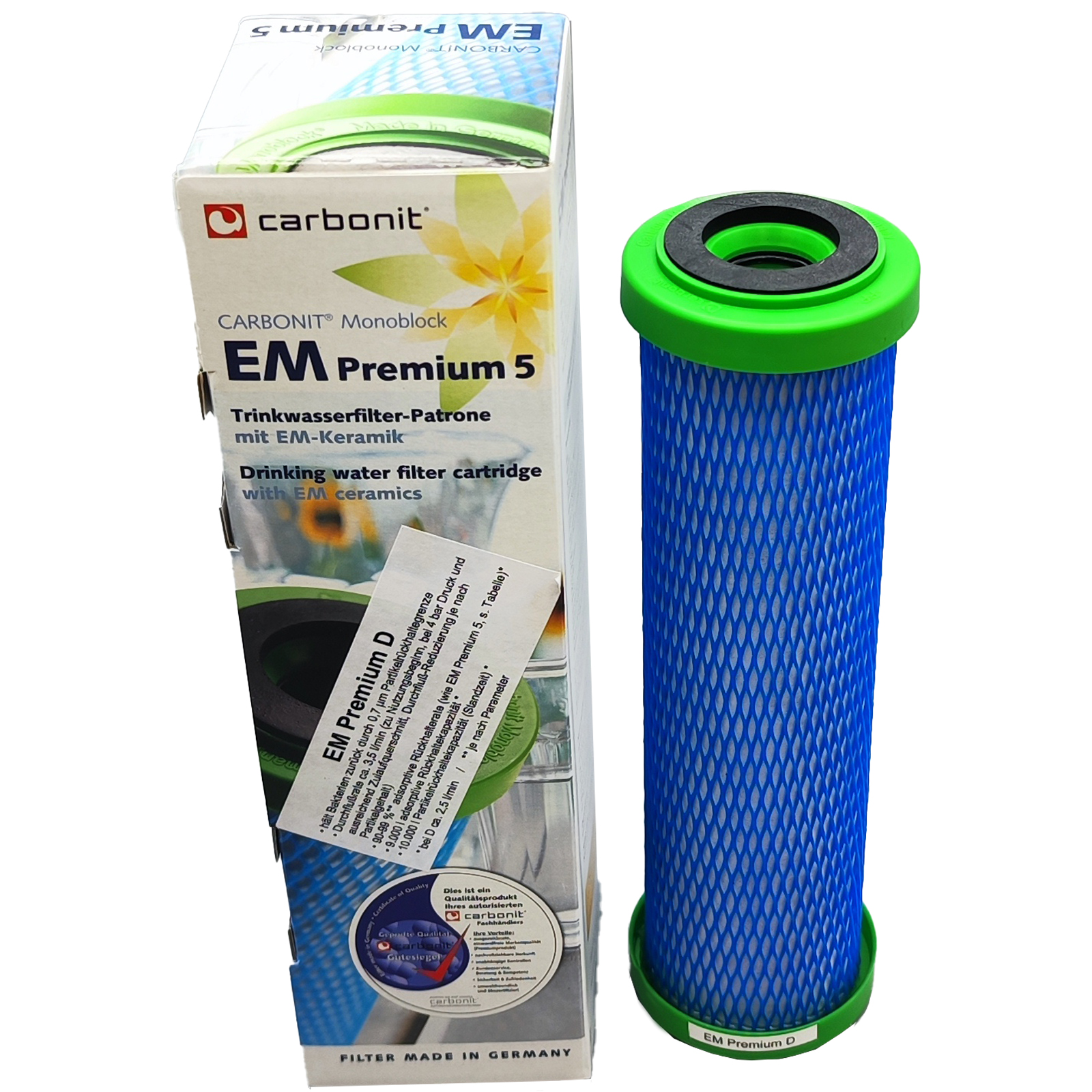 Wasserfilterpatrone EM Premium D mit EM Keramik