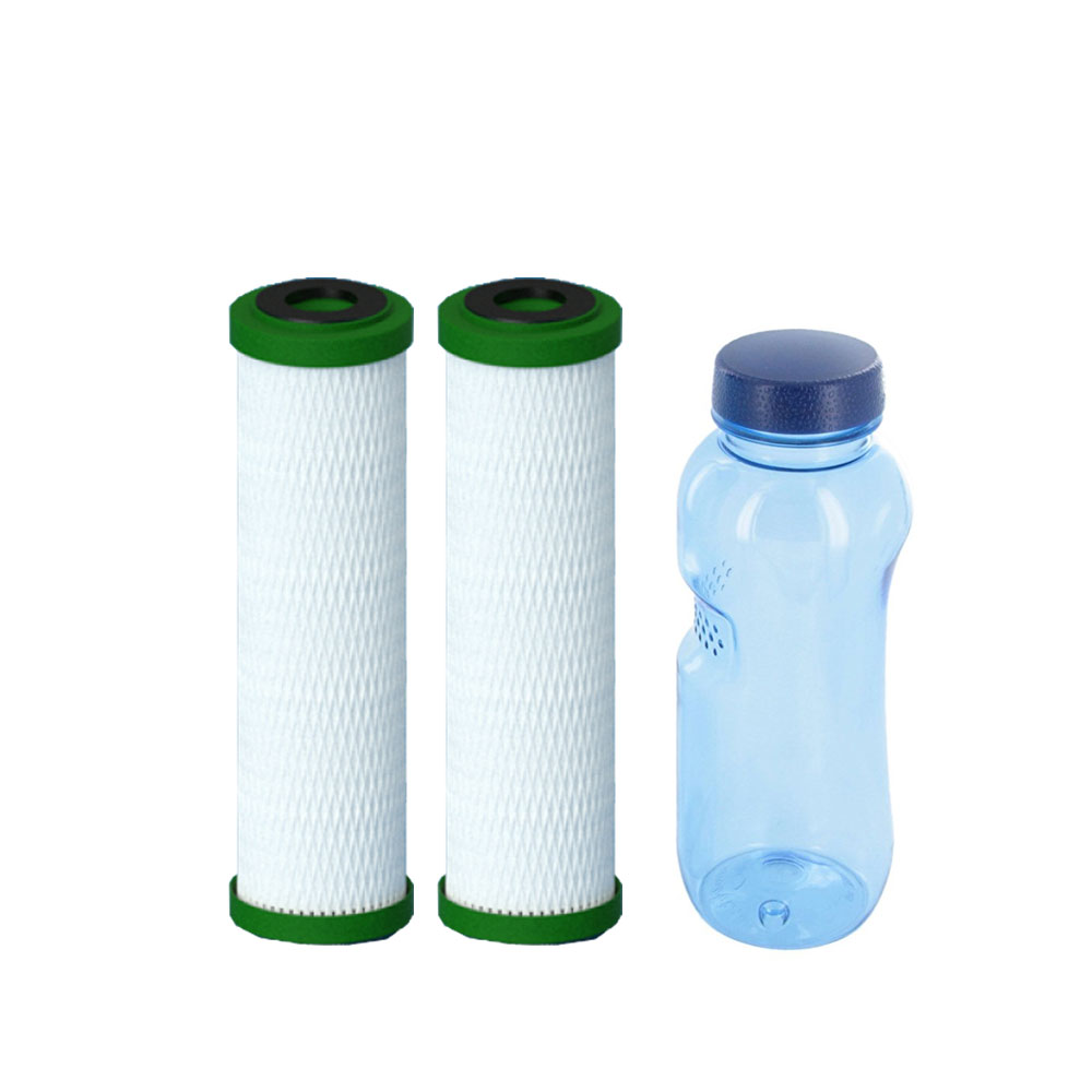 2x Filter cartridge NFP Premium Carbonit & Tritan Bottle 0,5l BPA free