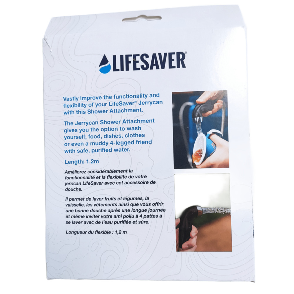 LifeSaver® JerryCan shower, hose & adapter