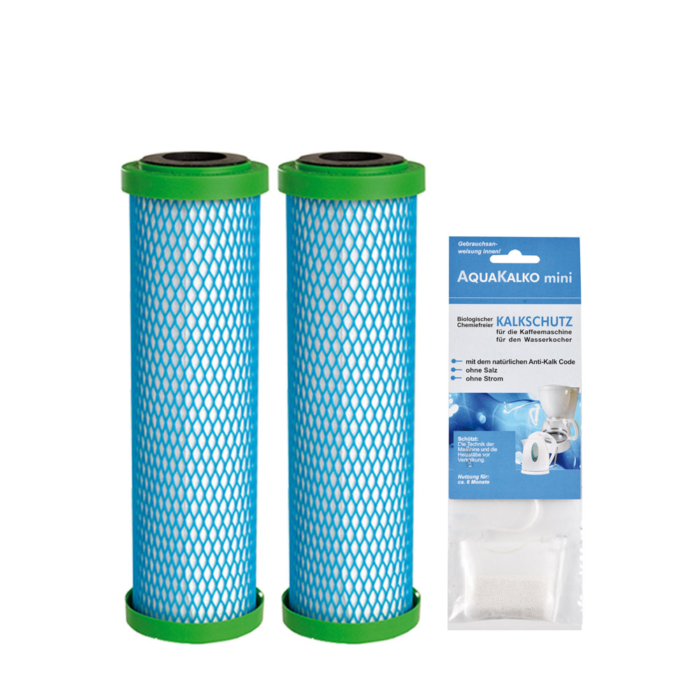 2x Filterpatrone EM Premium 5 Carbonit & Kalkschutz für Wasserkocher/Kaffeemaschine