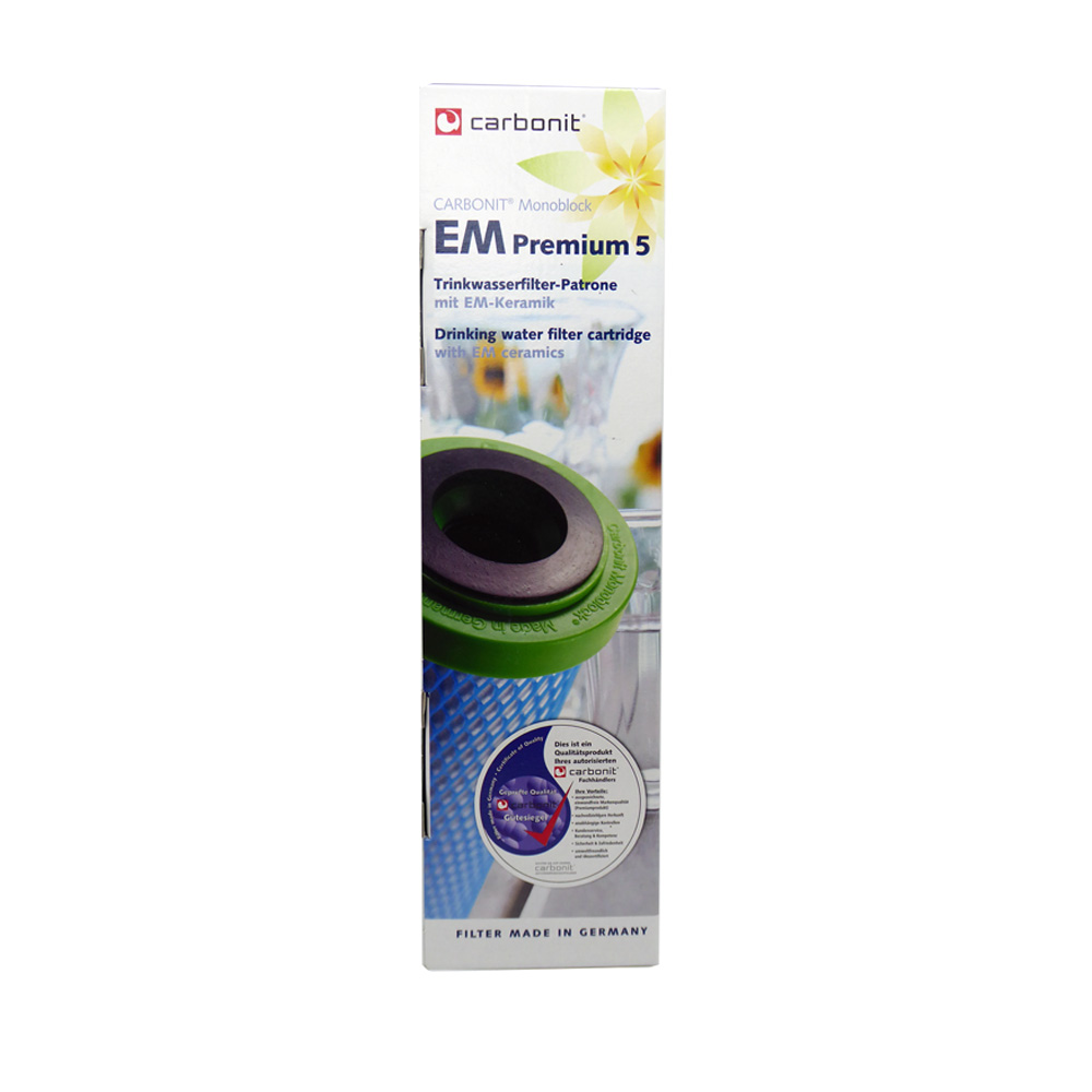Auftischfilter AquaAvanti Single, VA Auslauf mit Carbonit Filter EM Premium 5