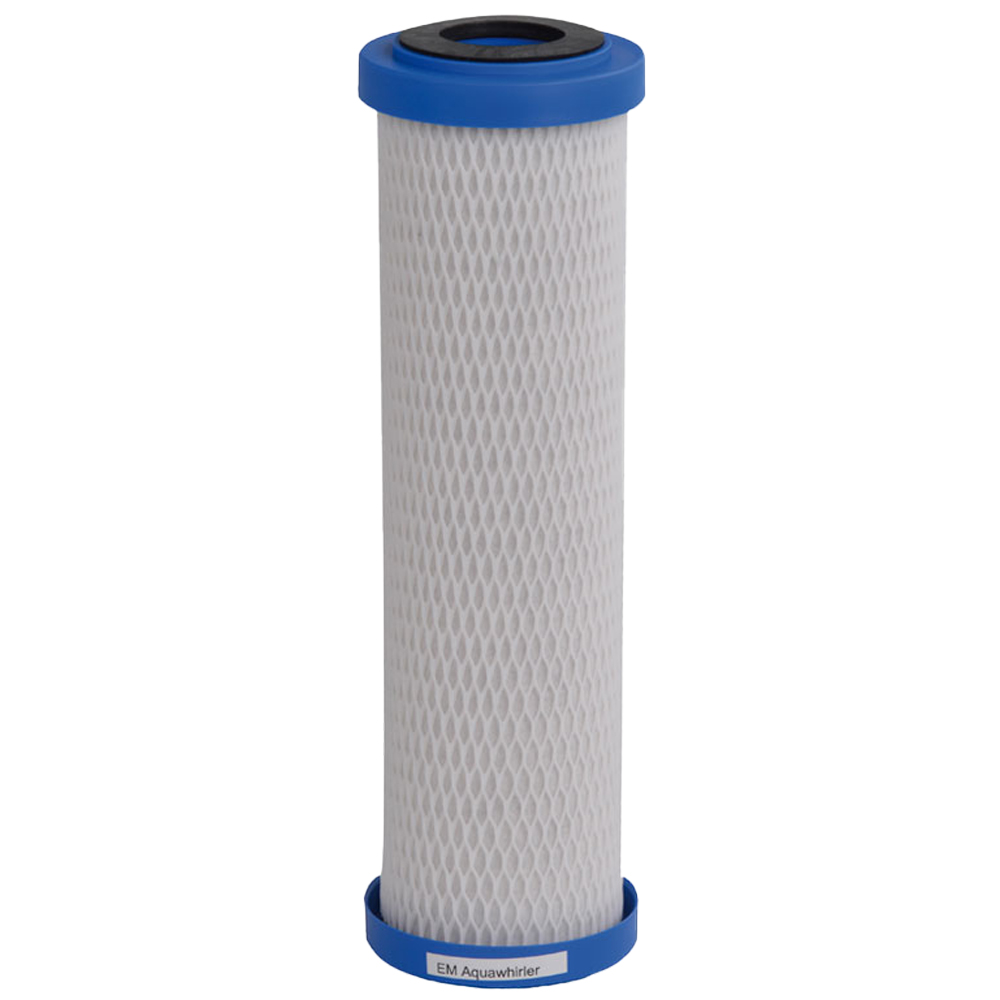 Water filter cartridge EM Aquawhirler CARBONIT® - integrated swirling unit