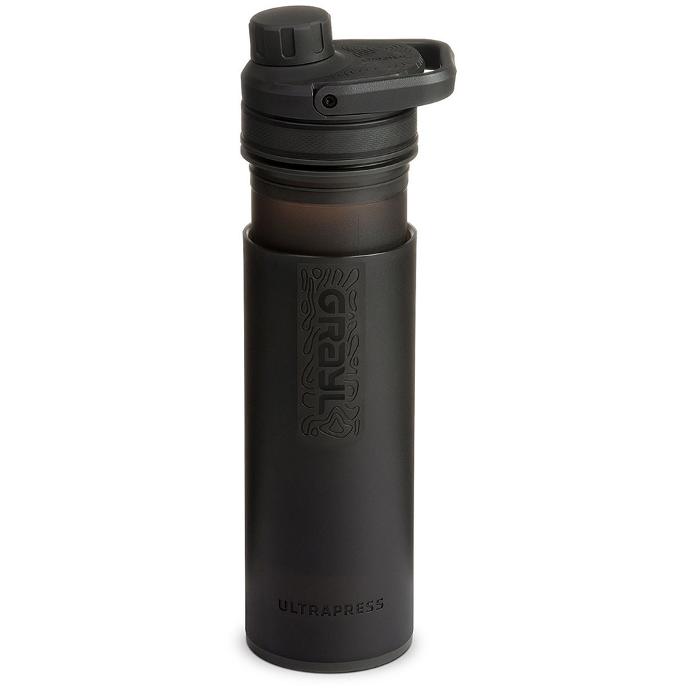 Grayl UltraPress Outdoor- & Reisewasserfilter, Covert Black with 2 replacement filter