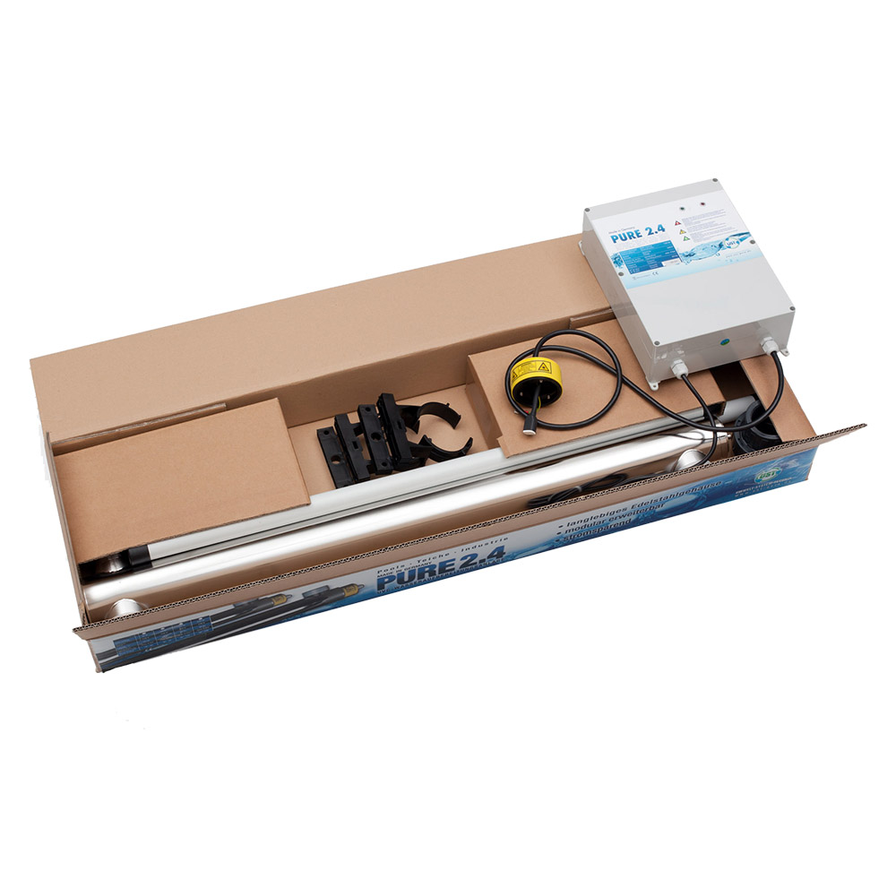 UV system PURE 2.4 120 watts for the disinfection of water
Water softening system "Delfin" DVGW certified (OWA) 2 Zoll / inch