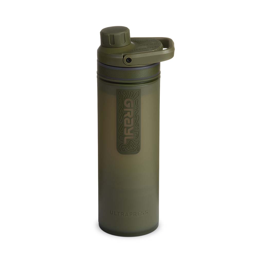 Grayl UltraPress Outdoor & Travel Water Filters, Olive Drab
